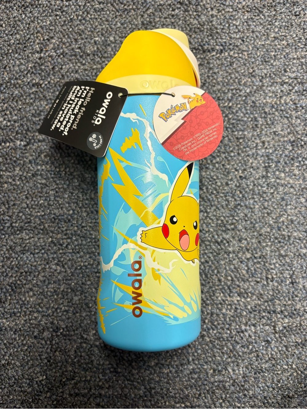 New Owala Pikachu Pokemon X Limited Edition Stainless Steel Water Bottle